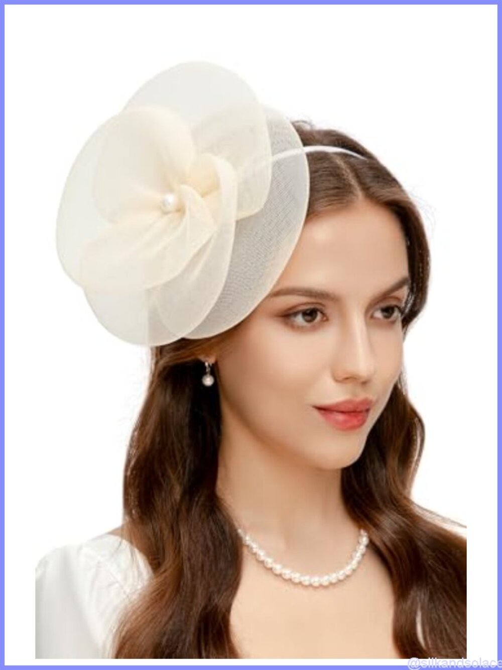 Women's Fascinator Hat Mesh Imitation Pearl Tea Party Derby Wedding